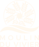 Logo couleur farine du Moulin du Vivier fabricant de farines sur le canal du midi